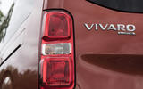 Vauxhall Vivaro Life 2019 road test review - rear lights