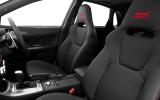 Subaru Impreza WRX STI front seats