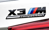 BMW X3 M Competition 2019 review - rear badge
