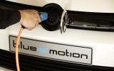 Charging the Volkswagen Golf blue-e-motion
