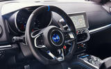 Alpine A110 2018 road test review steering wheel