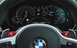 BMW M5 2018 review instrument cluster