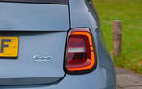 8 Fiat 500 electric 2022 road test review rear lights