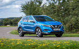 Nissan Qashqai road test review cornering front