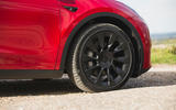 8 Tesla Model Y LHD UK first drive 2021 alloy wheels