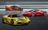 LaFerrari vs McLaren P1 vs Porsche 918 Spyder