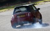 Abarth 595 rear cornering