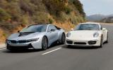 Comparison: new BMW i8 vs Porsche 911