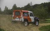 Land Rover Defender Challenge hard cornering