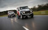 Land Rover Defender Challenge on track