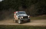 Land Rover Defender Challenge drifiting