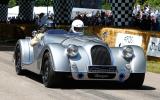 Thunder on the Goodwood hill in the Morgan Plus 8 Speedster