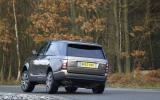 Range Rover L Autobiography TDV8 hard rear cornering