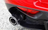 Exhaust pipe on the Alfa 4C