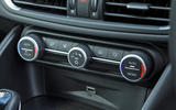 Alfa Romeo Giulia Quadrifoglio climate controls