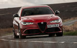 alfa romeo giulia qv review 2025 01 cornering front