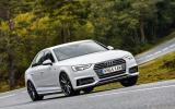 Audi A4 cornering