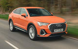 audi q3 45 tfsi sportback review 2024 01 tracking front