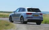 Lateral grip on the Audi Q7 is decent through tighter corners