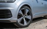 The SE-trim Audi Q7s come with 19in alloys while 21in alloys suit the car better