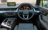 The view from the driver's seat on the Audi Q7