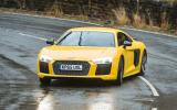The Audi R8's ride is firm, yet reactive...