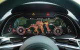 Alternative view of the Audi R8's digital instrument
