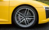 Both R8 models get 19in alloys with the V10 gets cast alloy spoke wheels...