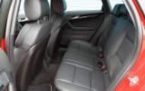 Audi RS3's rear seats