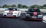 Audi RS5 V6 TDI-e prototype cornering