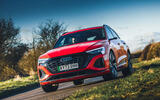 Audi SQ8 Q8 etron 2025 Review front corner 79