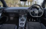 The view from the driver's seat in the Audi TT