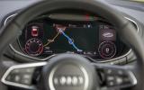 Audi TT's infotainment system close up