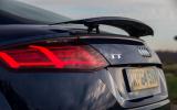 A narrow strip of LEDs integrated into the metalwork is the third brake light on the Audi TT