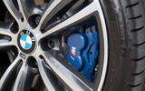 BMW 330e blue brake calipers