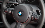 BMW 330e steering wheel