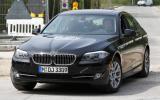 BMW 5-series hybrid spied