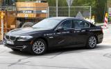 BMW 5-series hybrid spied