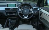 The view from the driver's seat on the BMW X1