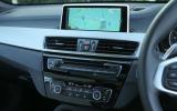 The excellent iDrive system fitted as standard in the BMW X1