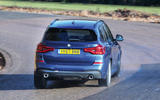 BMW X3 rear cornering
