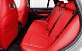 BMW X5 M's rear seats