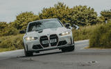 BMW M3 CS dans un virage à grande vitesse