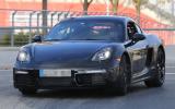 Facelifted Porsche Cayman spotted