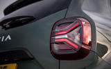 dacia duster road test 2023 09 rear light