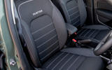 dacia duster road test 2023 14 front seats