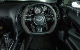 The well-designed Aston Martin DB10 steering wheel