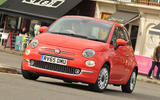 Fiat 500 review hero front