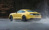 Ford Mustang rear hard cornering