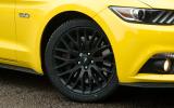 20in Ford Mustang black alloy wheels